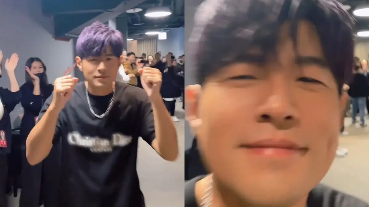 ▲樂壇天王周杰倫時隔7年重回台北開唱，愛妻昆凌也現身VIP席支持老公。今（9）日稍早，昆凌還在社交平台甜蜜喊話周杰倫：「爸比好棒！」並曬出在演唱會後台「周董直奔要抱抱」的花絮照。（圖／周杰倫 IG）