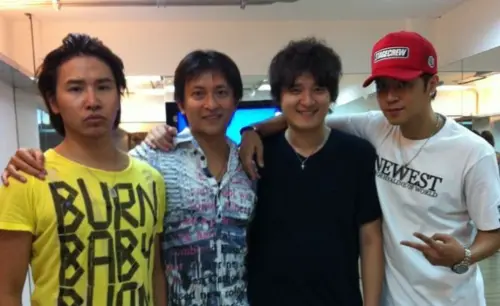 ▲羅志祥（右一）過去和歐漢聲（左一起）、陳顯政、陳霆叡組成團體「四大天王」出道（圖／四大天王粉專）