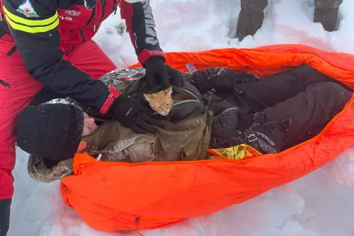 影／烏克蘭男不想當兵！偕愛貓穿越冰天雪地逃亡鄰國　差點被凍死
