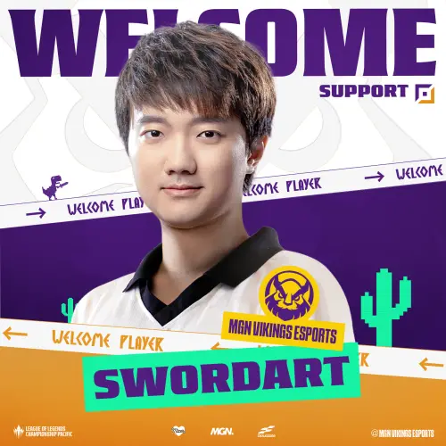 ▲LOL《英雄聯盟》台灣輔助選手「蛇蛇」SwordArT，正式宣佈加盟越南VKE戰隊。（圖／VKE社群）