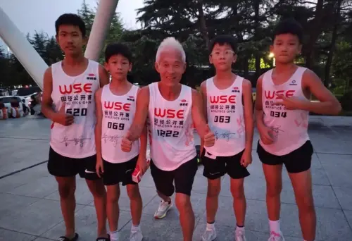 ▲金輝是在退休後才接觸田徑運動。（圖／翻攝騰訊）