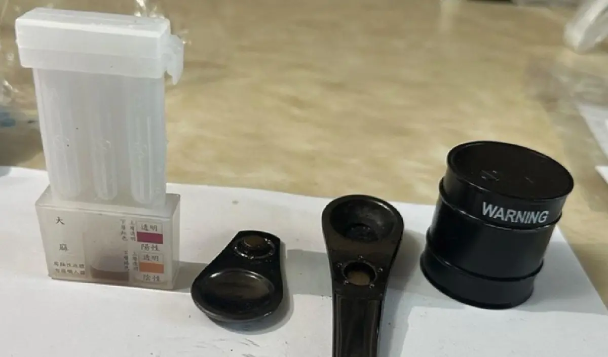 ▲新北市新莊警分局光華派出所，一名30歲黃姓警員被抓包吸食大麻，新莊警分局予以2大過免職。（圖／翻攝畫面）