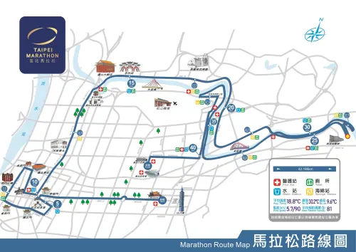 ▲2024台北馬全馬路線一覽。（圖／官方提供）