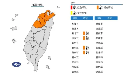 快訊／低溫9.3℃好冷！新北、新竹等4縣市「低溫特報」：跌破10℃
