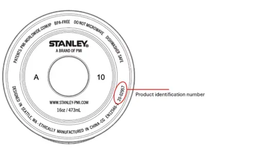 ▲受到影響的產品有11批識別碼，民眾可以檢查杯底是否為召回識別碼。（圖／翻攝官網）
