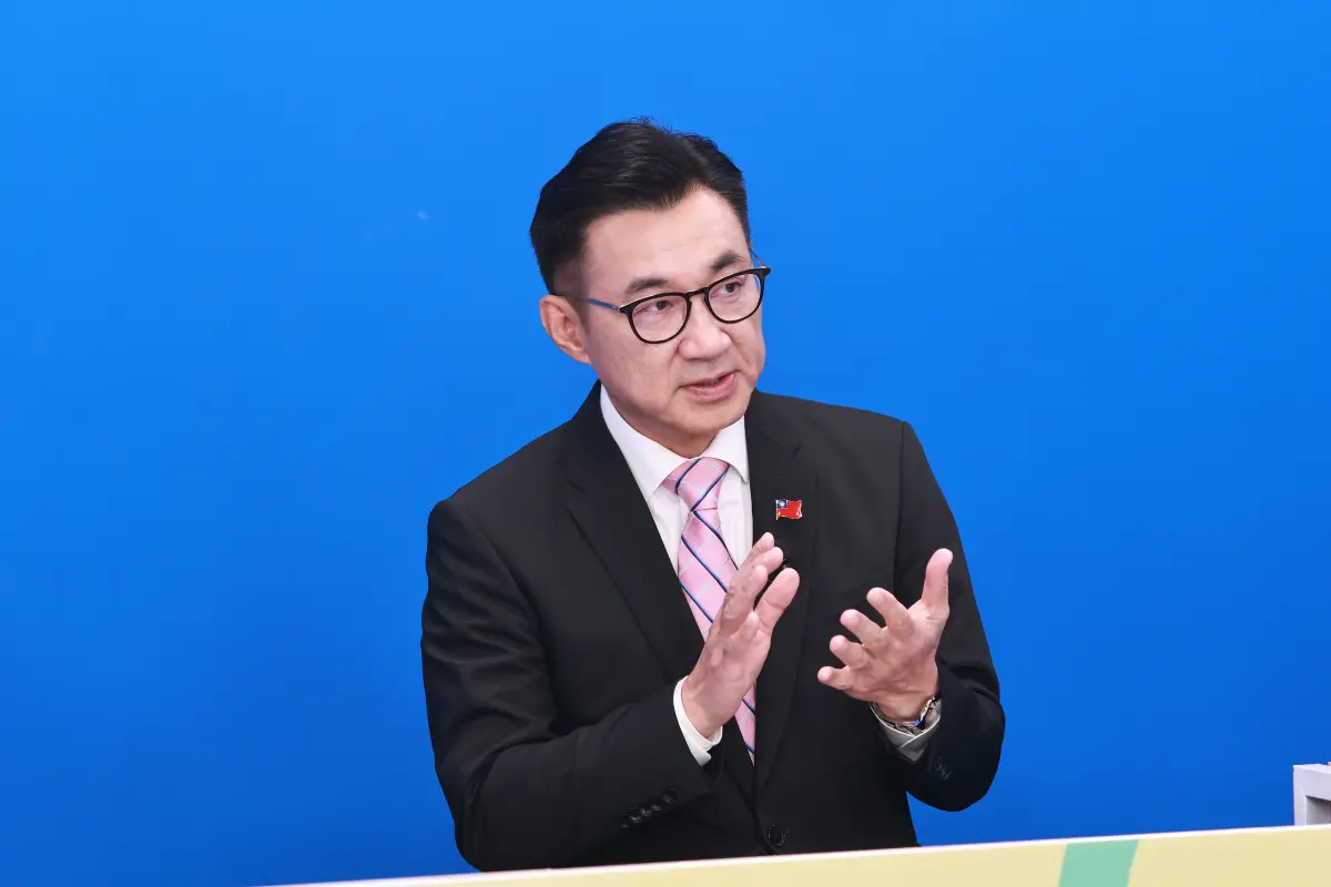 ▲立法院副院長江啟臣喊話，希望台美談判有好的結果。（圖／記者吳翊緁攝影）