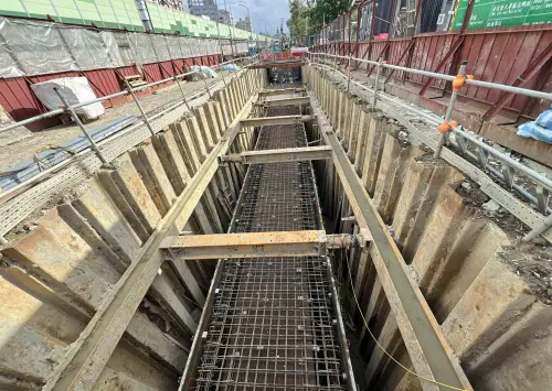 ▲吉林街新設雨水箱涵努力在汛期前發揮功能