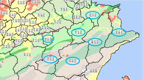 ▲新北市東側深坑、石碇、坪林、平溪、雙溪、瑞芳及貢寮全區都是「山崩與地滑地質敏感區」。（圖／郭鎧紋提供）