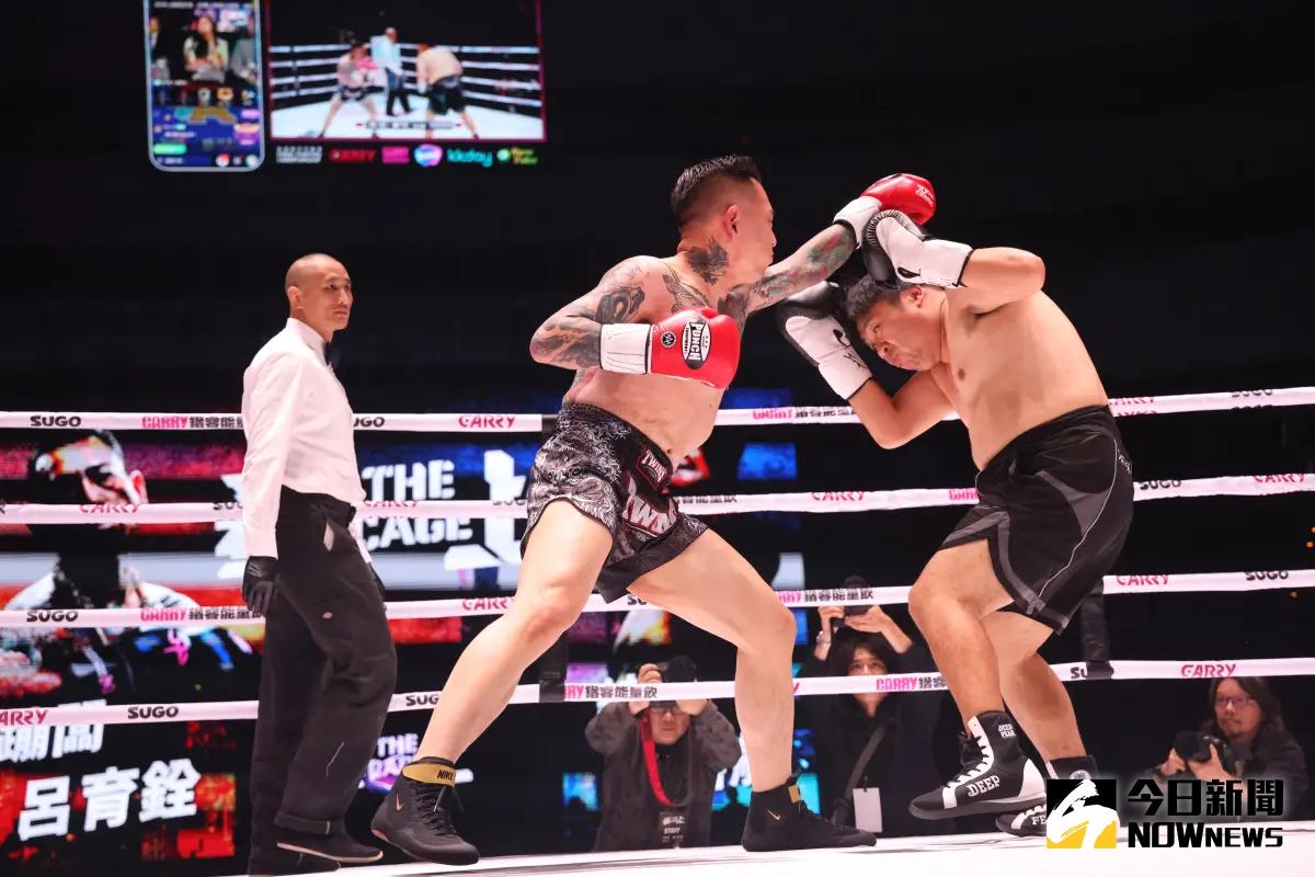 ▲統神（張嘉航）及蹦闆（呂育銓）在《拳上2024》對決，賽後引爆衝突事件，如今（24）蹦闆發文二度向統神道歉，吐心聲表示問心無愧，也強調「會承擔應有的法律責任。」（圖／記者李政龍攝影）