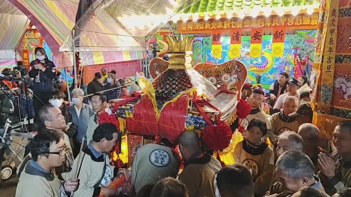 ▲高雄阿蓮埤仔尾崗后宫百年來首度舉辦建醮遶境活動。（圖／記者陳美嘉翻攝）