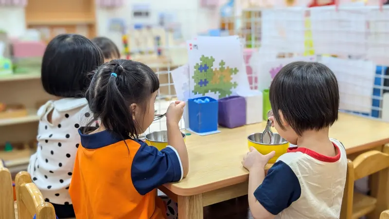 ▲幼兒園午餐時間。（圖／教育部提供）