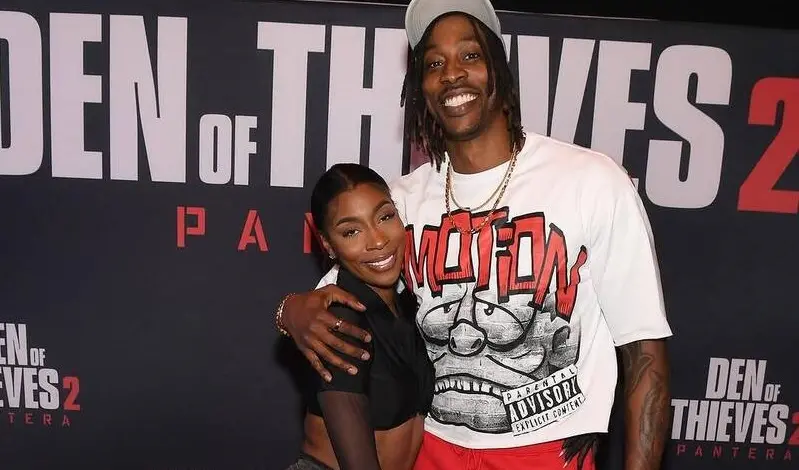 ▲NBA前球星「魔獸」Dwight Howard傳出喜訊，與饒舌歌手Amy Luciani完成訂婚，Amy Luciani稍早於社群宣布這個好消息。（圖／取自Howard IG）