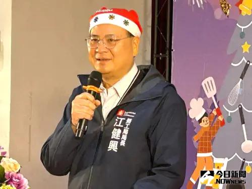 ▲高雄市政府勞工局局長江健興致詞。(圖／記者黃守作攝，2024.12.24)