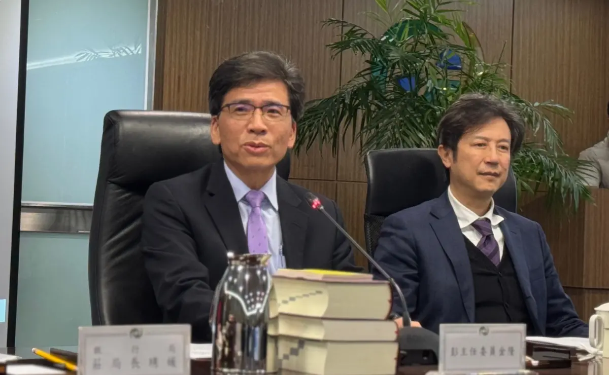 ▲金管會主委彭金隆今（26）日說明，數位保險公司政策規劃方向。（圖／記者顏真真攝）