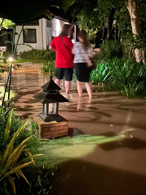 ▲喬幼〈芒果花〉催生過程有如八點檔 泰國清萊強碰大水災。（圖／喬幼提供）