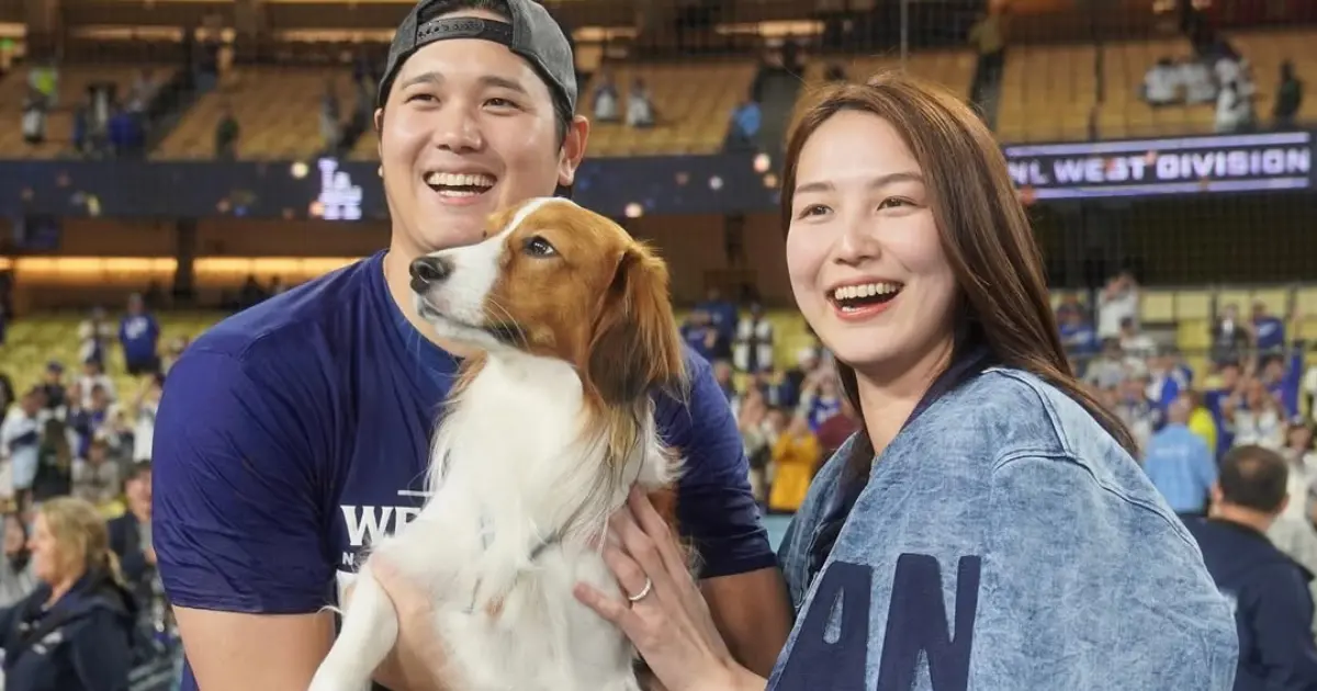 ▲大谷翔平特別感謝老婆田中真美子和愛犬Decoy陪伴，成為他衝事業的最佳後盾。（圖／大谷翔平IG)