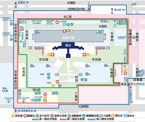 ▲台北跨年晚會「場地配置」。（圖／翻攝自台北旅遊網）