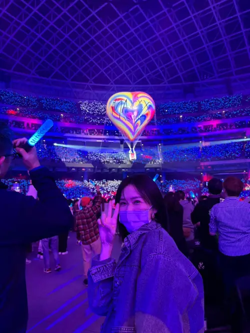 謝盈萱去看張惠妹演唱會。(圖/謝盈萱臉書) ▲謝盈萱去看張惠妹演唱會。(圖/謝盈萱臉書)