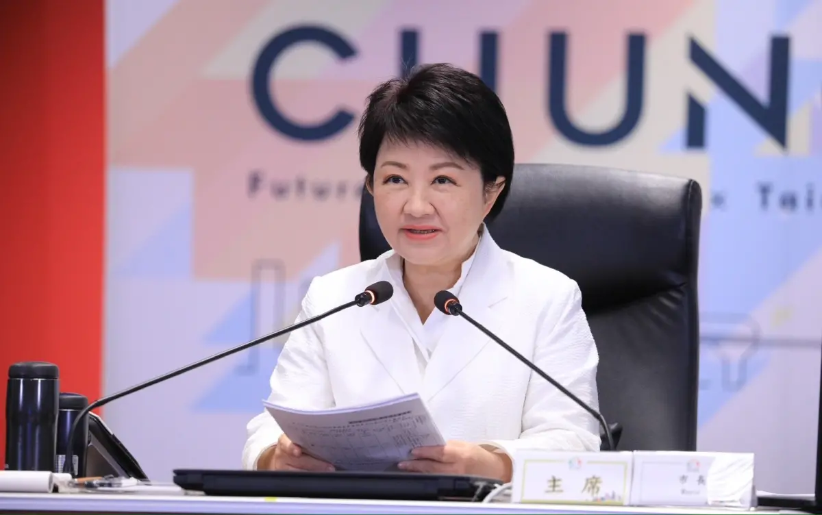 ▲台中市長盧秀燕感謝最高行政法院伸張正義，宣判《台中市學校午餐自治條例》勝訴。（圖／台中市政府提供，2024.12.31）