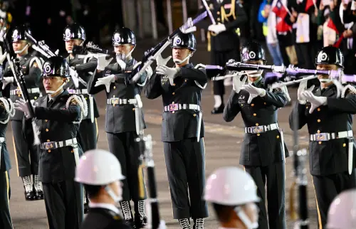 ▲114年總統府元旦升旗，三軍儀隊表演。（圖／北市記者聯誼會提供）