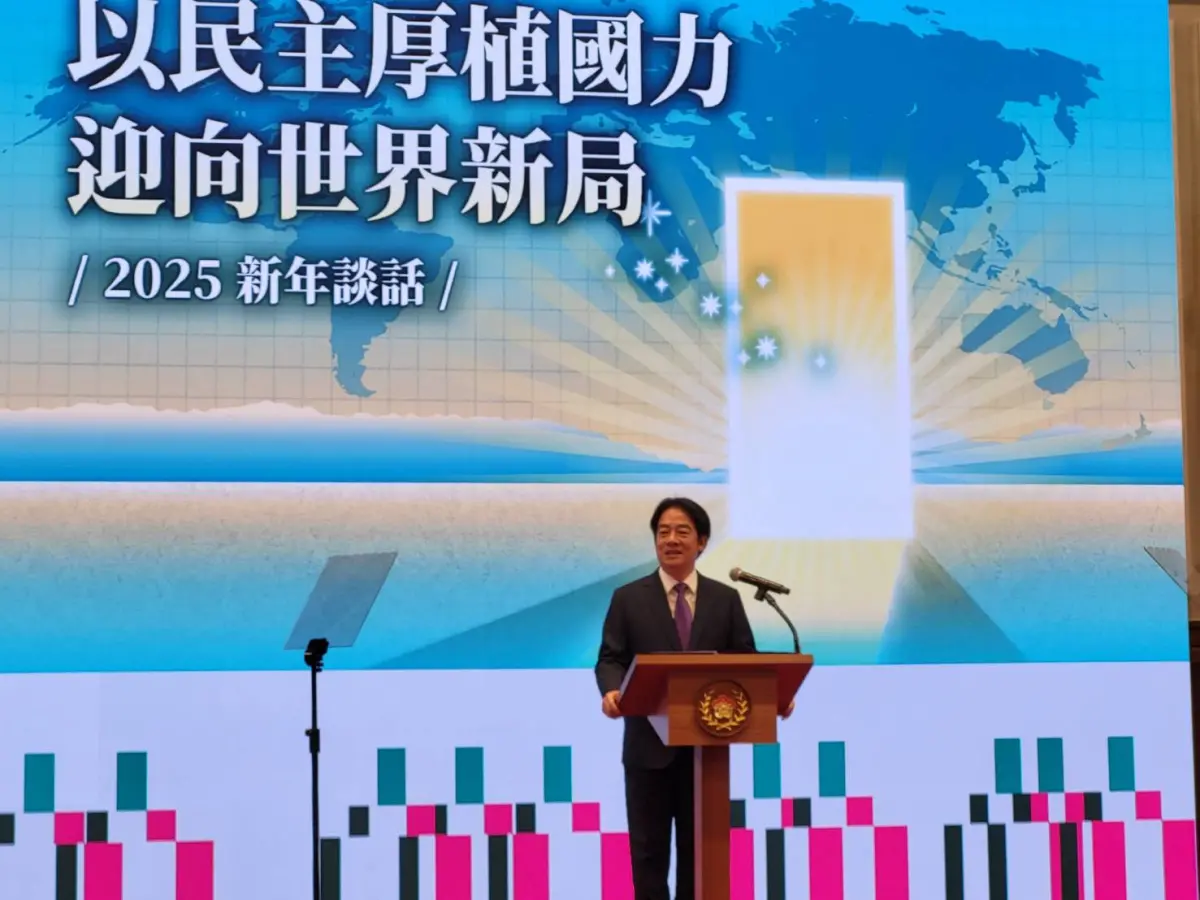 ▲賴清德表示，將邀請韓國瑜喝咖啡。（圖／記者陳佩君攝，2025.01.01）