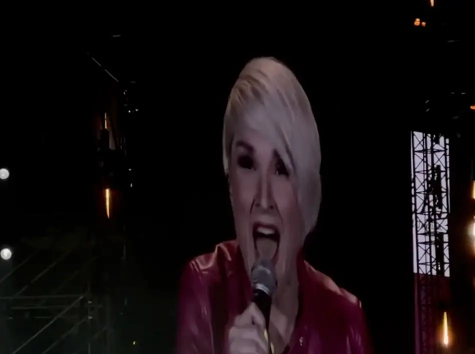 ▲台北跨年晚會圓滿落幕，其中一段外國女性的演出受到關注，不少人好奇她是誰，在社群掀起討論。（圖/Threads）