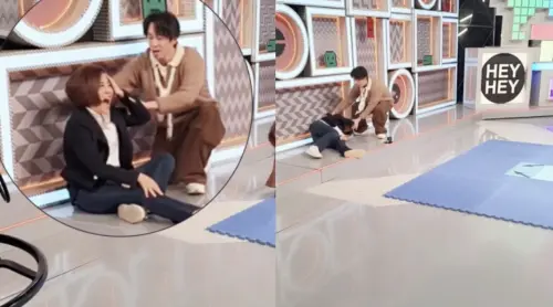▲于美人錄影玩遊戲時重心不穩慘摔,整個人飛撲往前以頭部撞擊地面。(圖/翻攝自于美人臉書) ▲于美人錄影玩遊戲時重心不穩慘摔,整個人飛撲往前以頭部撞擊地面。(圖/翻攝自于美人臉書)