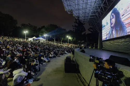 ▲蔡明亮導演、演員李康生、楊貴媚也趕在放映前驚喜現身。（圖／國家影視聽中心提供）