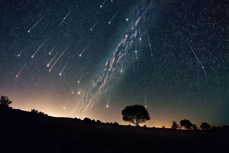 ▲象限儀座流星雨在2025年1月4日凌晨達極大期，今天（1/3）晚上將是最佳觀賞時間。（圖／NASA官網）