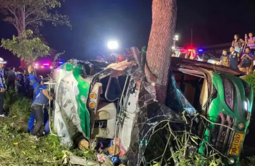 新年撞大樹!泰國旅遊巴士車禍釀5死30傷 旅客大多是上班族