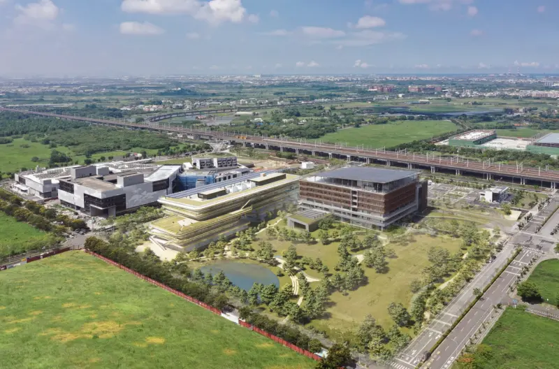 ▲國科會在台南沙崙智慧綠能科學城C區興建「AI創新應用大樓」。（圖／國科會）