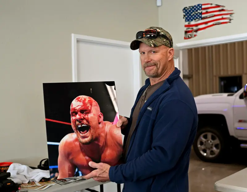 ▲WWE傳奇摔角手Steve Austin，如今已轉性。（圖／美聯社／達志影像）