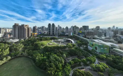 ▲惠田五期新案再度圈粉無數，步行約10分鐘就有文心公園千坪綠意生活。（圖／品牌提供）