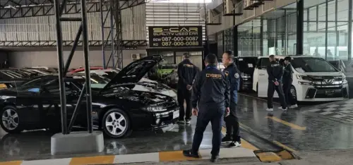 ▲警方在進口車商查扣了多個通訊和電子設備及電腦資料記錄設備，取得了與案件相關的重要證據。（圖／翻攝自臉書）