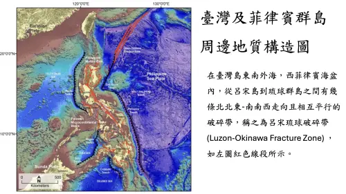 ▲專家指出，台灣東南方有「呂宋琉球破碎帶」，未來確實有可能發生規模7以上地震，甚至引發海嘯。（圖／郭鎧紋提供）