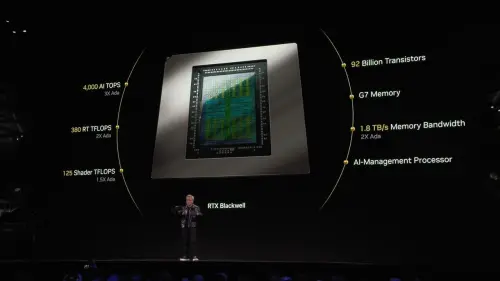 ▲採用新一代「Blackwell」架構的「GeForce RTX 50」系列 GPU。