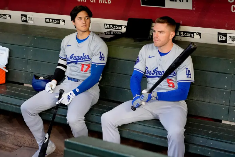 ▲根據日本媒體《中日體日》報導，兒子患有罕見疾病的道奇隊強打Freddie Freeman透露，大谷翔平透過一些小舉動表達對自己的支持，讓他相當感動。（圖／美聯社／達志影像）