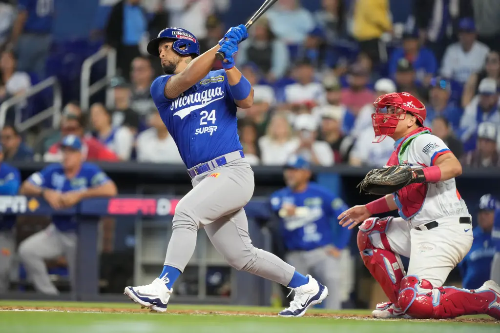 ▲尼加拉瓜稍早公布17位參與集訓球員名單，有6人是2023年經典賽成員，其中最大咖是三壘手Cheslor Cuthbert，擁有6年大聯盟資歷。（圖／美聯社／達志影像）