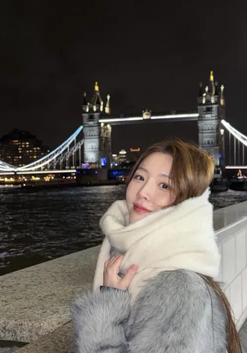 ▲海恩去年聖誕節到英國散心，小倆口沒有一起過節。（圖／海恩IG）