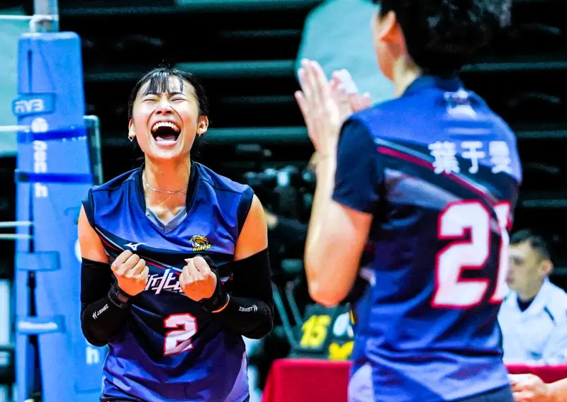 ▲新北中纖張瓈文表現精采，但高雄台電以3：2驚險獲勝。（圖／排球協會提供）