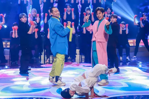 ▲浩角翔起睽違6年在《民視第一發發發》合體演出,找來9歲街舞世界冠軍NANA加入合作。(圖/民視提供) ▲浩角翔起睽違6年在《民視第一發發發》合體演出,找來9歲街舞世界冠軍NANA加入合作。(圖/民視提供)