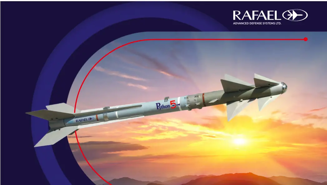 ▲以色列巨蟒五型空對空飛彈。（圖／拉斐爾先進防禦系統公司網站）