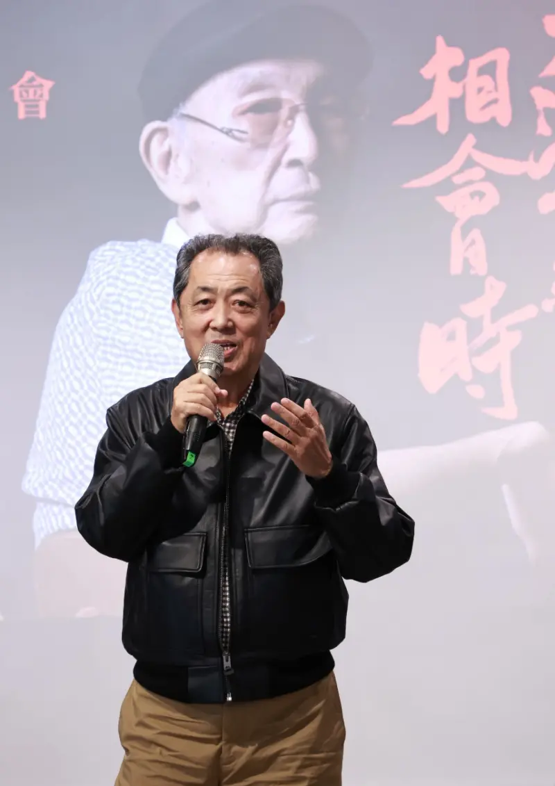 ▲朱延平日前為師父蔡揚名出新書站台。(圖/記者吳翊緁攝,2025.01.12)