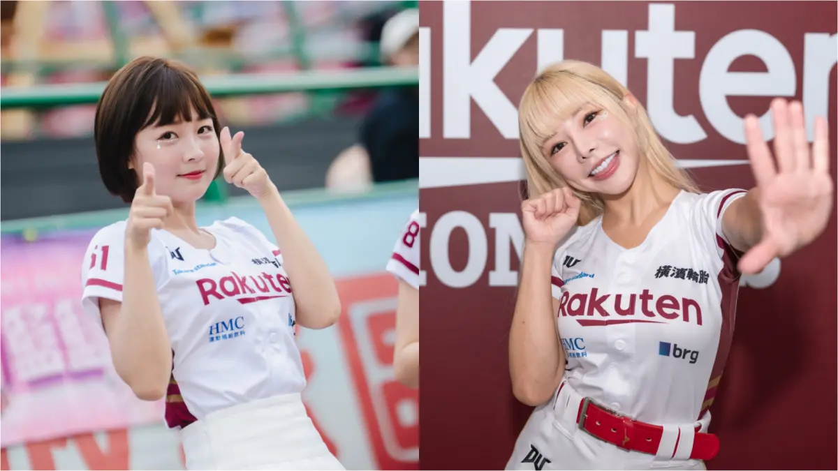 ▲啦啦隊樂天女孩有8位成員畢業，除此之外還有2位新血笑笑、彭彭加入，而巫苡萱（右圖）、籃籃（左圖）則是轉換職位。（圖／樂天提供）