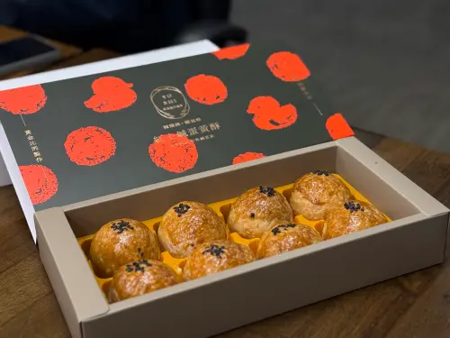 ▲陳耀訓蛋黃酥 （圖／記者葉盛耀攝）