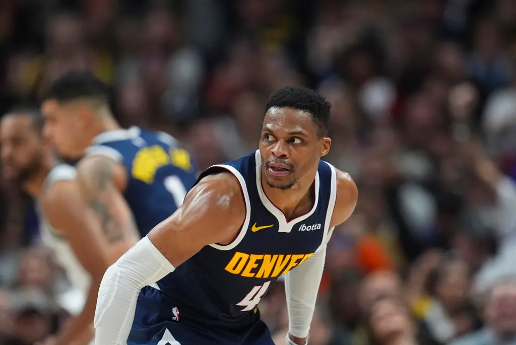 ▲隨著「威少」Russell Westbrook在丹佛金塊的角色不斷增大且更重要，這支球隊變得更強了，如今已重回西區第4。（圖／美聯社／達志影像）