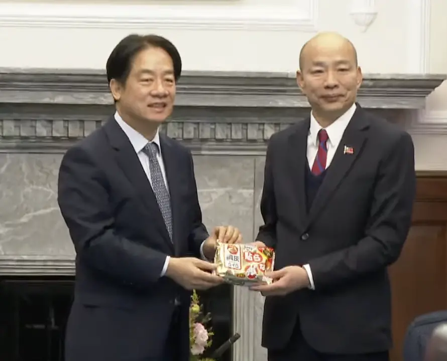 ▲賴清德今日於總統府接見跨黨派川普慶賀團。（圖／翻攝自總統府YouTube）