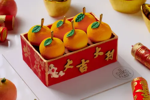 ▲橘子造型的「大吉大利」，模樣相當可愛。（圖／台南晶英酒店提供）