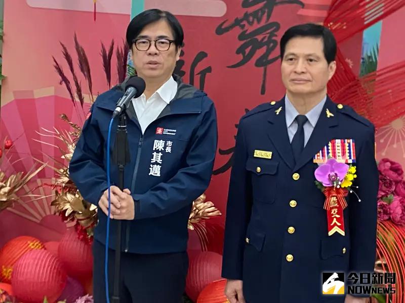 ▲行政院客家委員會補助高雄「大港開唱」音樂季活動，遭國民黨立委提案凍結。對此，高雄市長陳其邁感到非常遺憾。（圖／記者郭凱杰攝,2024.01.16）