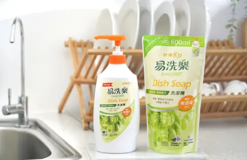 ▲易洗樂洗潔精以其獨家啤酒花配方、99%大地友善成分，還有低敏認證、好清洗不咬手成為高品質之選